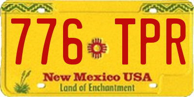 NM license plate 776TPR