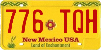 NM license plate 776TQH