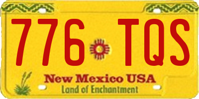 NM license plate 776TQS