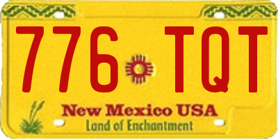 NM license plate 776TQT