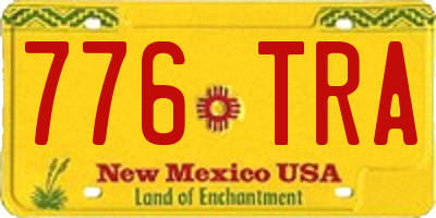 NM license plate 776TRA