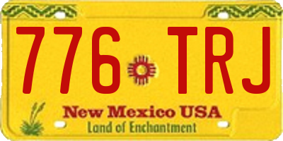 NM license plate 776TRJ