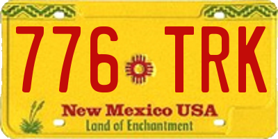 NM license plate 776TRK