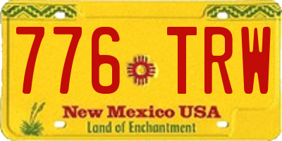 NM license plate 776TRW