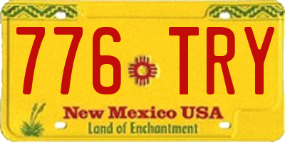 NM license plate 776TRY