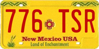 NM license plate 776TSR