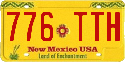 NM license plate 776TTH