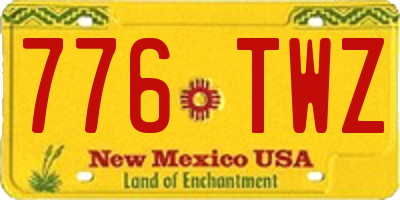 NM license plate 776TWZ