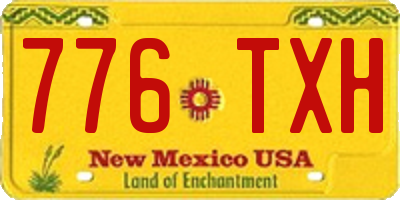 NM license plate 776TXH