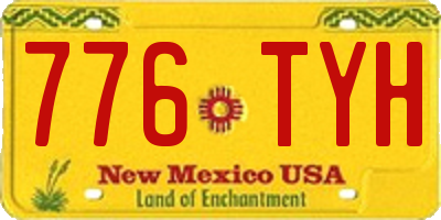 NM license plate 776TYH
