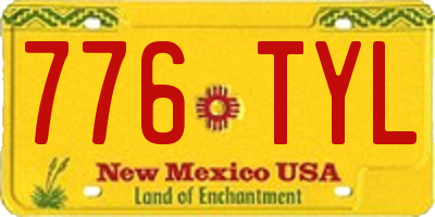 NM license plate 776TYL