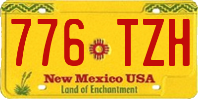 NM license plate 776TZH