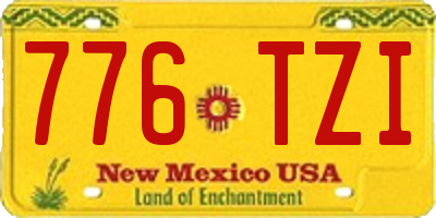 NM license plate 776TZI