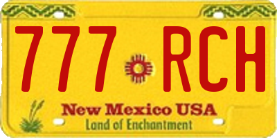 NM license plate 777RCH