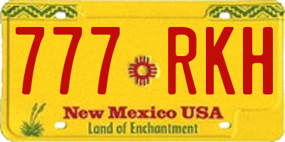 NM license plate 777RKH
