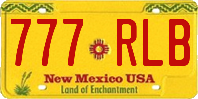 NM license plate 777RLB