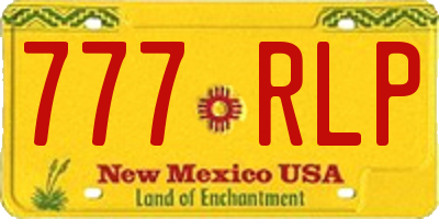 NM license plate 777RLP