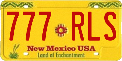NM license plate 777RLS