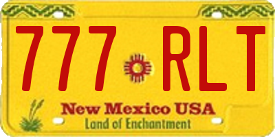 NM license plate 777RLT