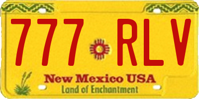 NM license plate 777RLV