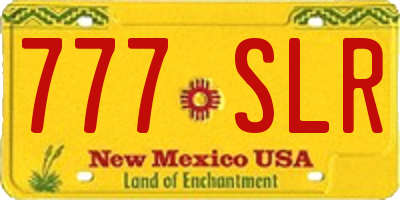 NM license plate 777SLR