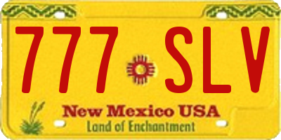 NM license plate 777SLV