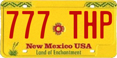 NM license plate 777THP