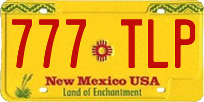 NM license plate 777TLP