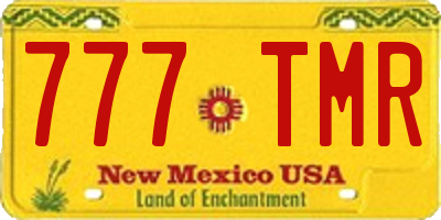NM license plate 777TMR