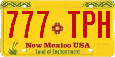 NM license plate 777TPH