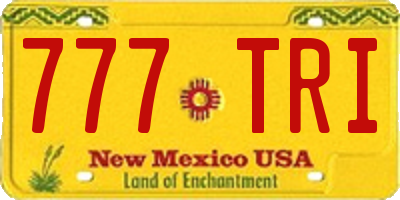 NM license plate 777TRI