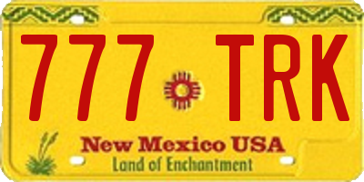 NM license plate 777TRK