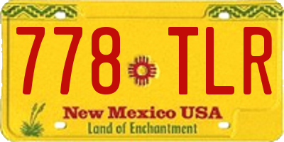 NM license plate 778TLR