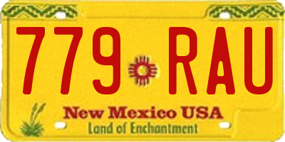 NM license plate 779RAU