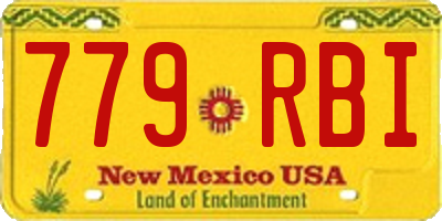 NM license plate 779RBI