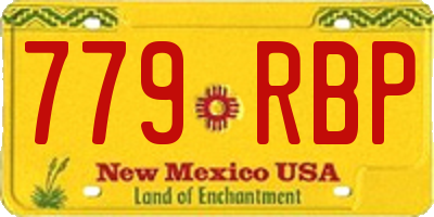 NM license plate 779RBP