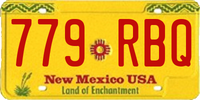 NM license plate 779RBQ