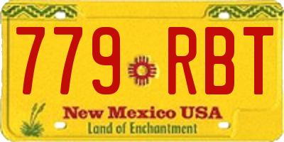 NM license plate 779RBT