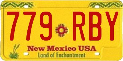 NM license plate 779RBY