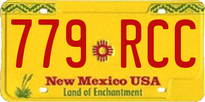 NM license plate 779RCC