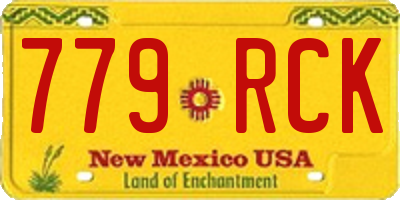 NM license plate 779RCK