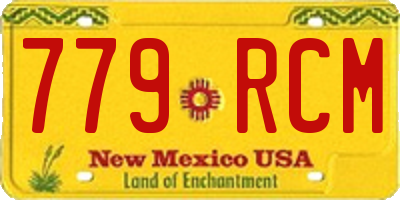NM license plate 779RCM
