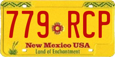 NM license plate 779RCP