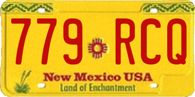 NM license plate 779RCQ