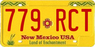 NM license plate 779RCT