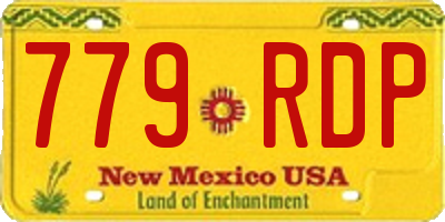 NM license plate 779RDP