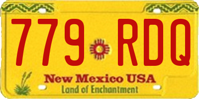 NM license plate 779RDQ