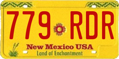 NM license plate 779RDR