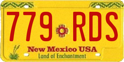 NM license plate 779RDS