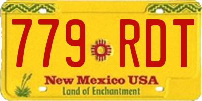 NM license plate 779RDT